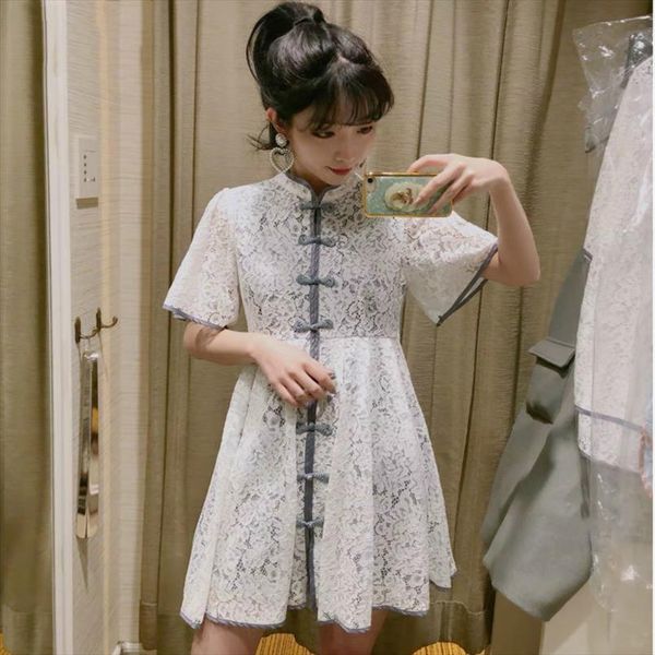 2020 весна новый корейский стенд стенд с коротким рукавом кружева винтаж buttonloose trend женщины летние платья женщина вечеринка, Black;gray
2020 весна новый корейский стенд стенд с коротким рукавом кружева винтаж buttonloose trend женщины летние платья женщина вечеринка, Black;gray