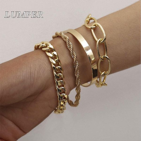 bangle lumper metal twist chain bracelet set european and american brand style personalized 4 sets, Black
bangle lumper metal twist chain bracelet set european and american brand style personalized 4 sets, Black