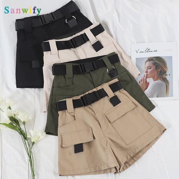 women's shorts casual high waist overalls women loose thin multi-pocket shorts1, White;black
women's shorts casual high waist overalls women loose thin multi-pocket shorts1, White;black