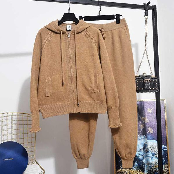 spring autumn casual hooded knitted sweater pencil pants women 2 piece set loose knit cardigan trousers tracksuit female outfits1, White
spring autumn casual hooded knitted sweater pencil pants women 2 piece set loose knit cardigan trousers tracksuit female outfits1, White