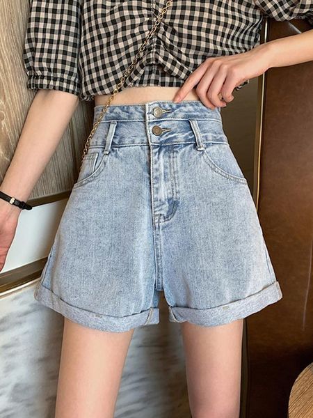 2020 summer new loose small jeans women high waist thin wide leg shorts1, Blue
2020 summer new loose small jeans women high waist thin wide leg shorts1, Blue