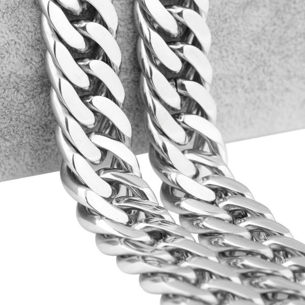 chains 18/21mm 7-40" arrive huge men's jewelry stainless steel polished silver color cuban chain necklace or bracelet festival gif
chains 18/21mm 7-40" arrive huge men's jewelry stainless steel polished silver color cuban chain necklace or bracelet festival gif