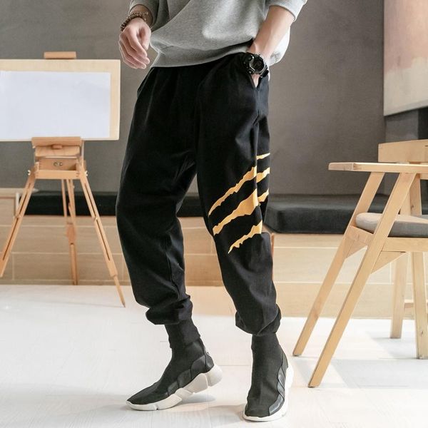japan korea style cotton linen scratc printing casual harem men pants elastic waist loose black sweatpants joggers trousers male
japan korea style cotton linen scratc printing casual harem men pants elastic waist loose black sweatpants joggers trousers male