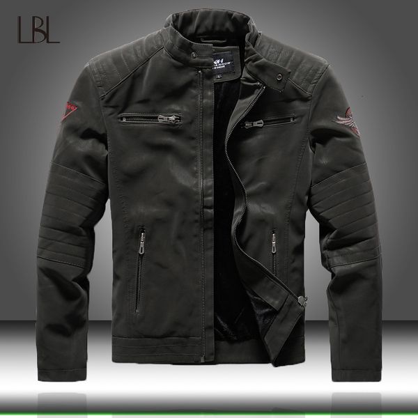 winter mens bomber jackets casual military male outwear fleece thick warm windbreaker jacket mens pu leather baseball coats 201022, Black;brown
winter mens bomber jackets casual military male outwear fleece thick warm windbreaker jacket mens pu leather baseball coats 201022, Black;brown