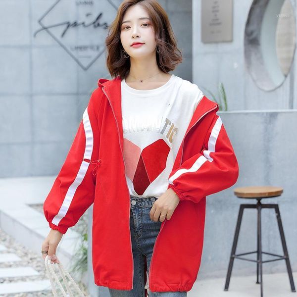 women hooded harajuku coat fashion autumn long-sleeved casual trench coat yellow & red streetwear loose hip hop windbreaker1, Tan;black
women hooded harajuku coat fashion autumn long-sleeved casual trench coat yellow & red streetwear loose hip hop windbreaker1, Tan;black