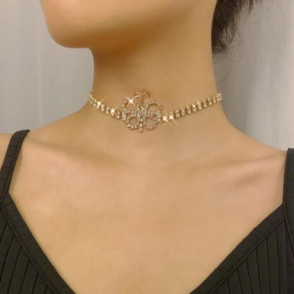 chic temperament hollow rhinestone butterfly choker necklace women elegant fashion choker crystal zirconia necklace jewelry, Golden;silver
chic temperament hollow rhinestone butterfly choker necklace women elegant fashion choker crystal zirconia necklace jewelry, Golden;silver