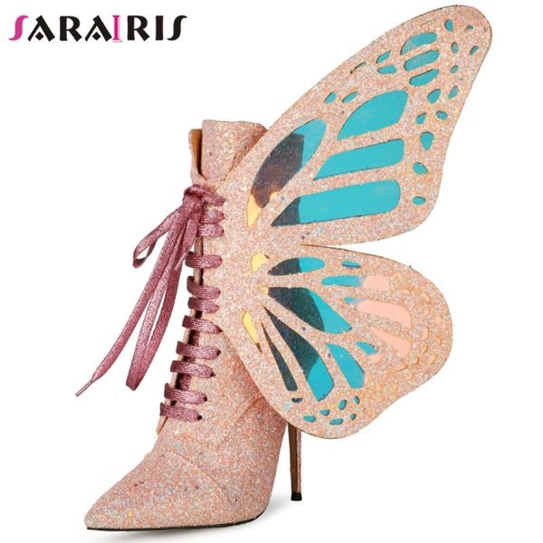 boots sarairis female designer pointed toe high heels lace up bling winter women dress cosplay shoes woman, Black
boots sarairis female designer pointed toe high heels lace up bling winter women dress cosplay shoes woman, Black
