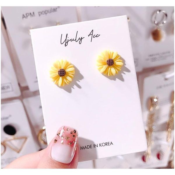 sweet acrylic small daisy stud earrings for women girls new flower white and yellow earring wedding bridal pa sqcsdw new_dhbest, Golden;silver
sweet acrylic small daisy stud earrings for women girls new flower white and yellow earring wedding bridal pa sqcsdw new_dhbest, Golden;silver