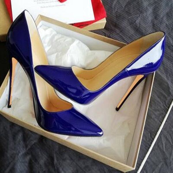 blue patent leather high heel pumps 8 12cm stiletto heel dress shoes brand pointed toe banquet shoes women plus size 45, Black
blue patent leather high heel pumps 8 12cm stiletto heel dress shoes brand pointed toe banquet shoes women plus size 45, Black