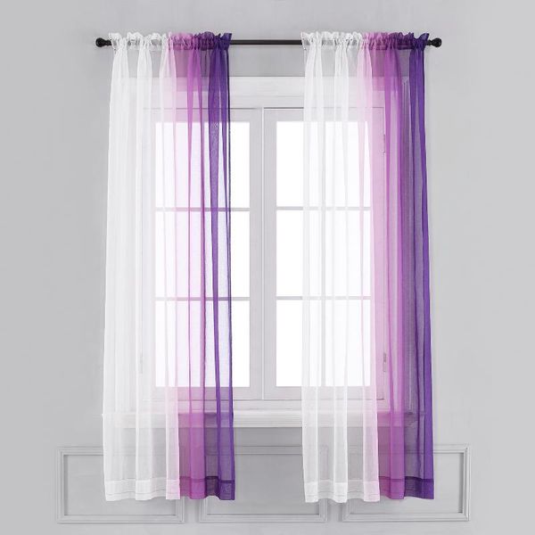 ombre sheer window curtains faux linen gradient semi voile rod pocket bedroom curtains 2 panel window for living room
ombre sheer window curtains faux linen gradient semi voile rod pocket bedroom curtains 2 panel window for living room