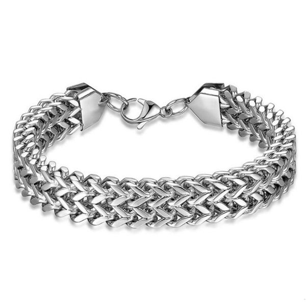 new multilayer square fish scale mens bangles bracelet stainless steel wide bracelets for male/femme titanium pulseras de acero, Black
new multilayer square fish scale mens bangles bracelet stainless steel wide bracelets for male/femme titanium pulseras de acero, Black