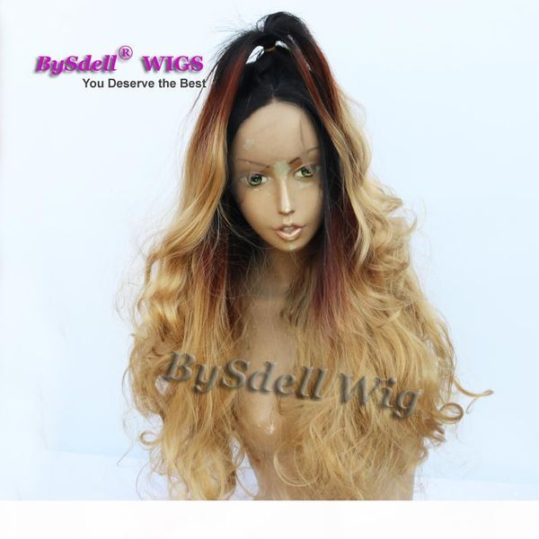 lady three tone natural color ombre hair wig synthetic lace front wig black roots auburn blonde hair wigs for black women
lady three tone natural color ombre hair wig synthetic lace front wig black roots auburn blonde hair wigs for black women