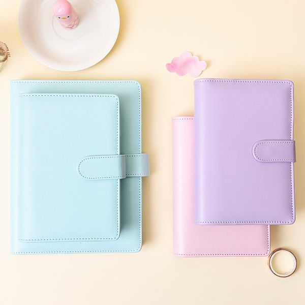 notepads a5 a6 loose-leaf notepad macaron candy color multifunctional handbook notebook spiral binder stationery for school1, Purple;pink
notepads a5 a6 loose-leaf notepad macaron candy color multifunctional handbook notebook spiral binder stationery for school1, Purple;pink