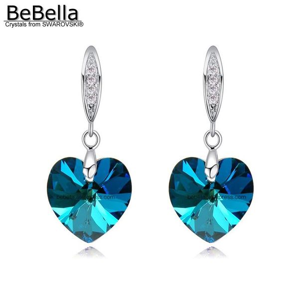 bebella heart pendant dangler drop earrings crystals from elements fashion jewelry for women wedding christmas gift, Silver
bebella heart pendant dangler drop earrings crystals from elements fashion jewelry for women wedding christmas gift, Silver