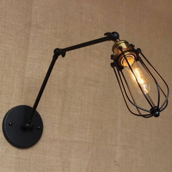 new design fashion antique reto black swing arm wall lamp with wire ball for workroom bedside bedroom illumination sconce
new design fashion antique reto black swing arm wall lamp with wire ball for workroom bedside bedroom illumination sconce