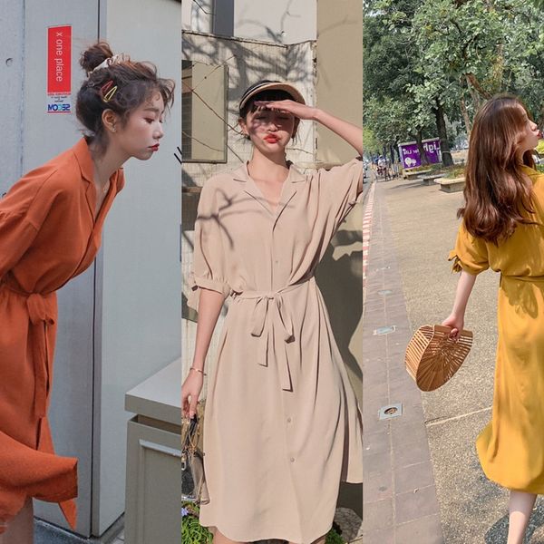 2020 very shirt dress fairy french niche platycodon grandiflorum skirt women's new popular summer dress shirt skirt mid-length fglvh, Black;gray
2020 very shirt dress fairy french niche platycodon grandiflorum skirt women's new popular summer dress shirt skirt mid-length fglvh, Black;gray