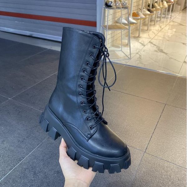 women boots winter booties black white thick bottom motorcycle womens short lace boot leather shoes size 35-40 07
women boots winter booties black white thick bottom motorcycle womens short lace boot leather shoes size 35-40 07