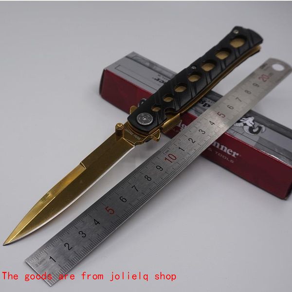 swordfish pocket folding knife sale golden titanium knife outdoor hunting camping survival knives tools 3cr13 steel blade qynf tsumk
swordfish pocket folding knife sale golden titanium knife outdoor hunting camping survival knives tools 3cr13 steel blade qynf tsumk