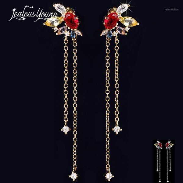 exquisite wedding design tassel earrings ear line long dangle drop earrings jewelry cubic zironia brincos for women1, Silver
exquisite wedding design tassel earrings ear line long dangle drop earrings jewelry cubic zironia brincos for women1, Silver