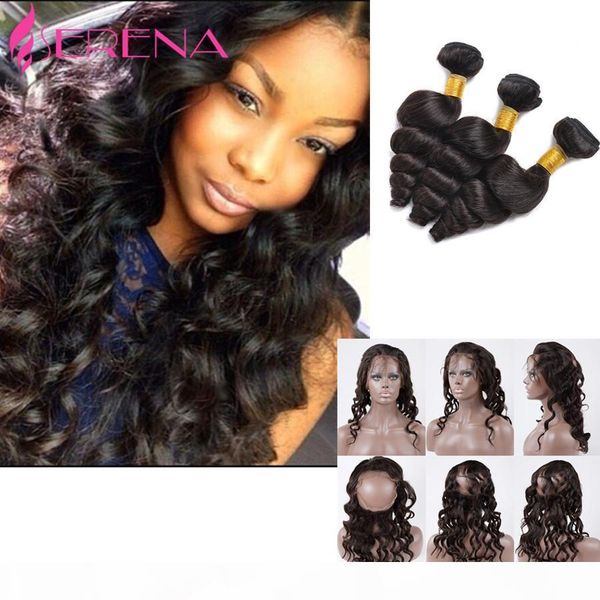 pre plucked 360 lace frontal with bundles loose wave with closure 7a peruvian virgin human hair 3 bundles with 360 closures, Black;brown
pre plucked 360 lace frontal with bundles loose wave with closure 7a peruvian virgin human hair 3 bundles with 360 closures, Black;brown