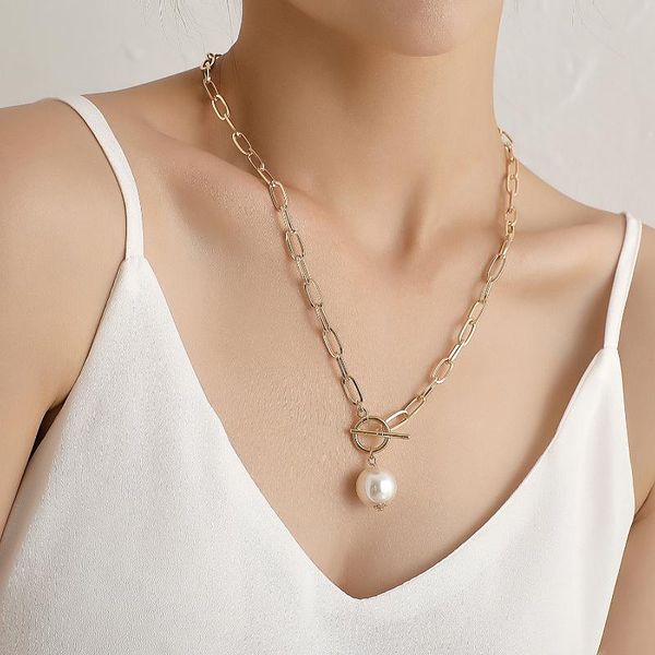 fashion pearl pendant necklace for women wedding party punk big bead lariat long chain chunky necklace jewelry xl835, Silver
fashion pearl pendant necklace for women wedding party punk big bead lariat long chain chunky necklace jewelry xl835, Silver