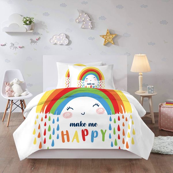 3d cartoon rainbow bedding set kids children girls pink colorful twin single duvet cover cute bed linen comforter home textile
3d cartoon rainbow bedding set kids children girls pink colorful twin single duvet cover cute bed linen comforter home textile