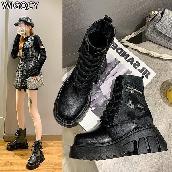 boots 2021 winter women's fashion flat-heel british style shoes patent leather platform ankle boots1, Black
boots 2021 winter women's fashion flat-heel british style shoes patent leather platform ankle boots1, Black