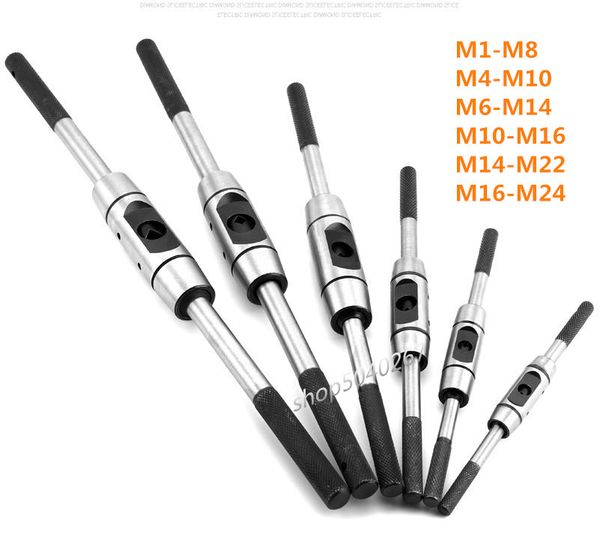 1pc adjustable european style tap wrench screw tap wrench holder hand hinge m1-m8/ m4-m10/ m6-m14/ m10-m16/ m14-m22/m16-m24
1pc adjustable european style tap wrench screw tap wrench holder hand hinge m1-m8/ m4-m10/ m6-m14/ m10-m16/ m14-m22/m16-m24