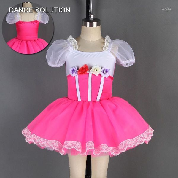 rose red spandex costume with short puff sleeves ballet tutu for children girl stage performance and competition danewear 198011, Black;red
rose red spandex costume with short puff sleeves ballet tutu for children girl stage performance and competition danewear 198011, Black;red