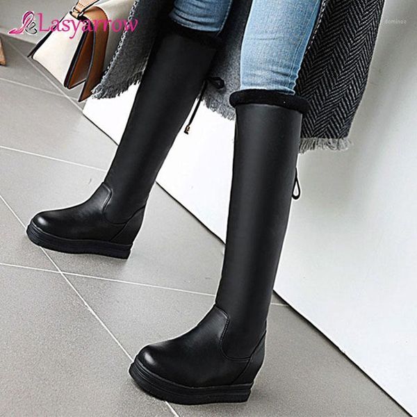 lasyarrow 2020 new arrive fashion round toe platform women boots winter keep warm solid knee high boots big size 34-43 black1, Black
lasyarrow 2020 new arrive fashion round toe platform women boots winter keep warm solid knee high boots big size 34-43 black1, Black