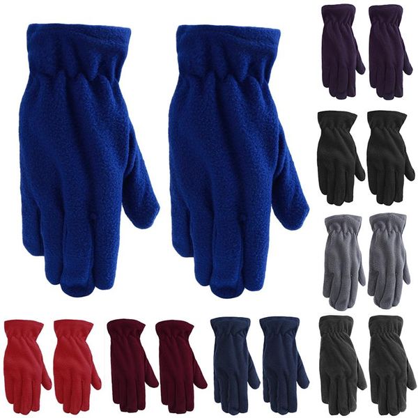 five fingers gloves winter ladies fleece plush solid color wrist full finger mittens fashion female warm 8, Blue;gray
five fingers gloves winter ladies fleece plush solid color wrist full finger mittens fashion female warm 8, Blue;gray