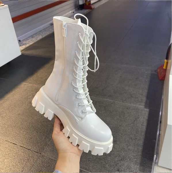 women boots winter booties black white thick bottom motorcycle womens short lace boot leather shoes size 35-40 05
women boots winter booties black white thick bottom motorcycle womens short lace boot leather shoes size 35-40 05