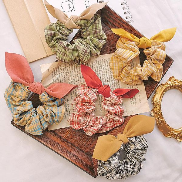 hair accessories fashion women lattice bow bands vintage scrunchies girl's tie ponytail holder
hair accessories fashion women lattice bow bands vintage scrunchies girl's tie ponytail holder
