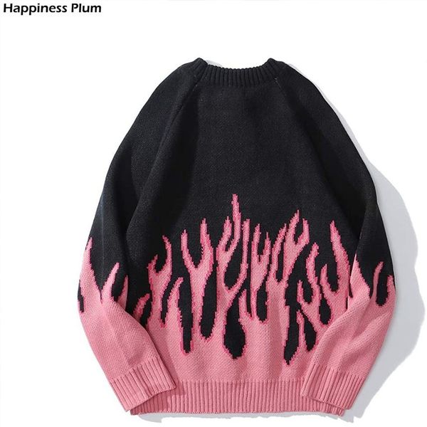 men's and women's vintage street cloth, pink flame knitted sweaters, hip hop , harajuku informal sweaters, White;black
men's and women's vintage street cloth, pink flame knitted sweaters, hip hop , harajuku informal sweaters, White;black