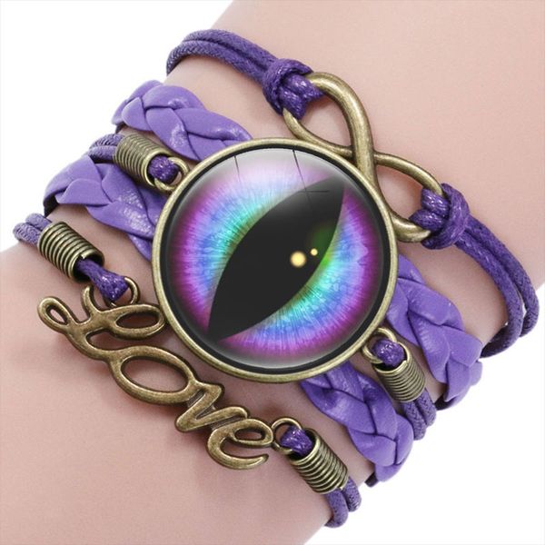 longan eye glass cabochon charm braided multi layer bracelets men women fashion leather bangle gifts jewelry, Golden;silver
longan eye glass cabochon charm braided multi layer bracelets men women fashion leather bangle gifts jewelry, Golden;silver