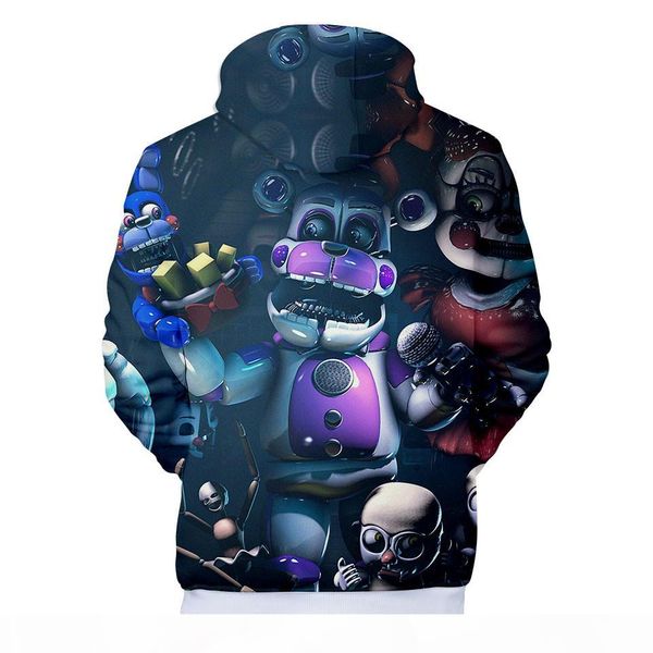 2019 new boy fnaf 3d cosplay costume sweatshirts hoodie sweatshirt five nights at freddy's outwear jacket coat cartoon, Black
2019 new boy fnaf 3d cosplay costume sweatshirts hoodie sweatshirt five nights at freddy's outwear jacket coat cartoon, Black