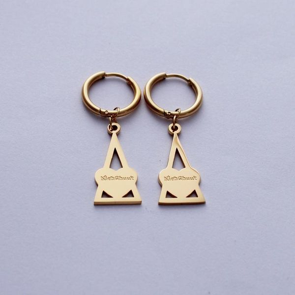 stainless steel trendy 24k gold-color names triangle shape hoop earrings for women usa, Golden;silver
stainless steel trendy 24k gold-color names triangle shape hoop earrings for women usa, Golden;silver