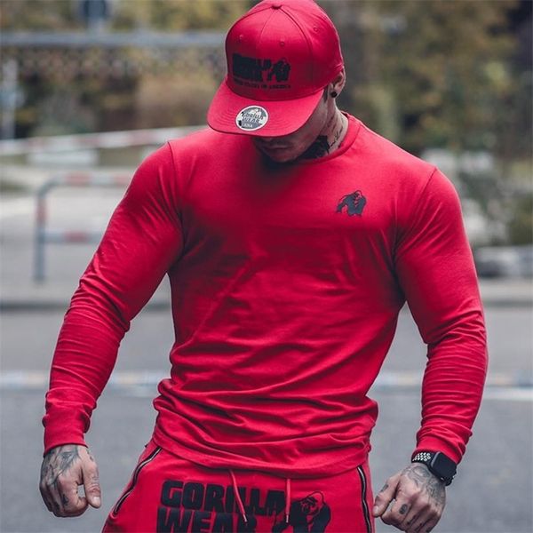 casual long sleeve cotton t-shirt men gym fitness bodybuilding workout skinny t shirt male print tee sporty brand clothing 201203, White;black
casual long sleeve cotton t-shirt men gym fitness bodybuilding workout skinny t shirt male print tee sporty brand clothing 201203, White;black