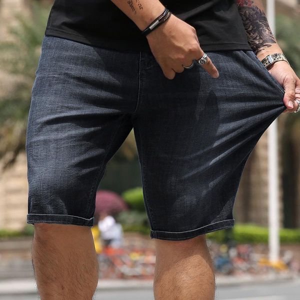 men's jeans casual loose fat guys add fertilizer to increase denim shorts pants plus size men clothing, Blue
men's jeans casual loose fat guys add fertilizer to increase denim shorts pants plus size men clothing, Blue