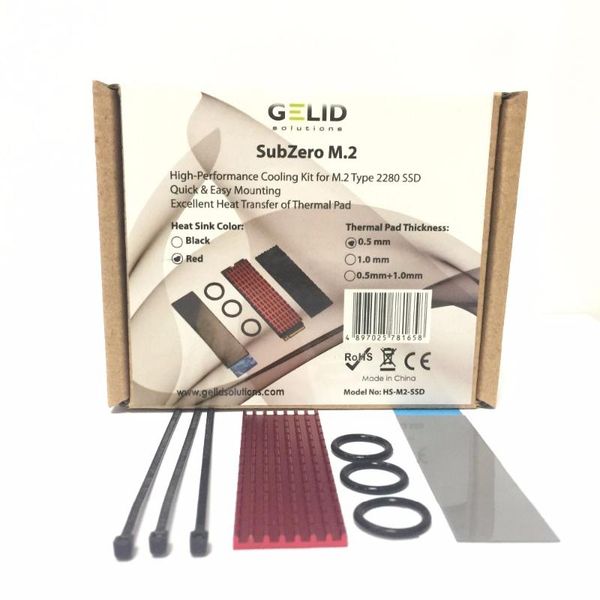 new gelid subzero m.2 thermal pad high-perfornance cooling heat sink kit for m.2 type 2280 ssd quick easy mounting thermal pad
new gelid subzero m.2 thermal pad high-perfornance cooling heat sink kit for m.2 type 2280 ssd quick easy mounting thermal pad