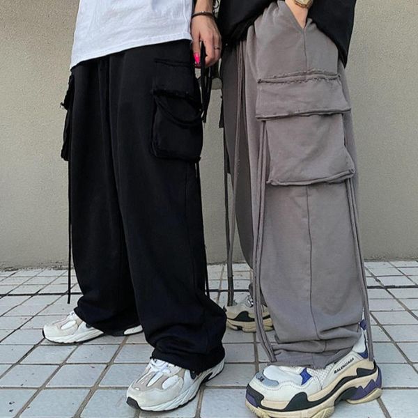 men's pants high street hip hop loose oversized overalls south korea ins net red sports big pocket casual, Black
men's pants high street hip hop loose oversized overalls south korea ins net red sports big pocket casual, Black