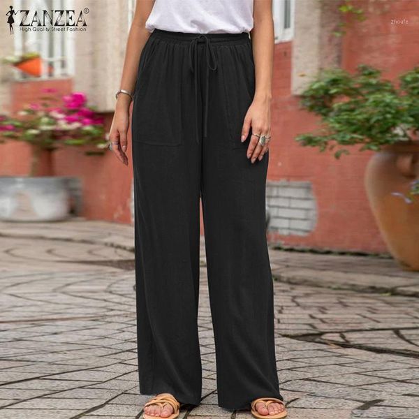 2020 zanzea women casual pants high waist solid wide leg trousers loose long palazzo streetwear plus size vintage pantalon turni1, Black;white
2020 zanzea women casual pants high waist solid wide leg trousers loose long palazzo streetwear plus size vintage pantalon turni1, Black;white