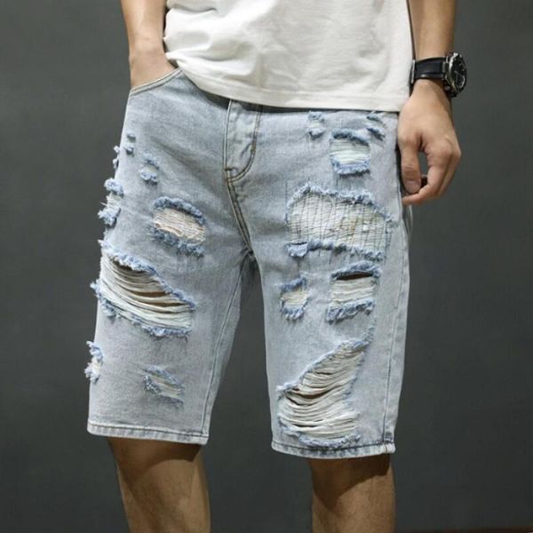 men's jeans men light blue denim shorts holes good quality cotton slim fit casual large size straight 42
men's jeans men light blue denim shorts holes good quality cotton slim fit casual large size straight 42