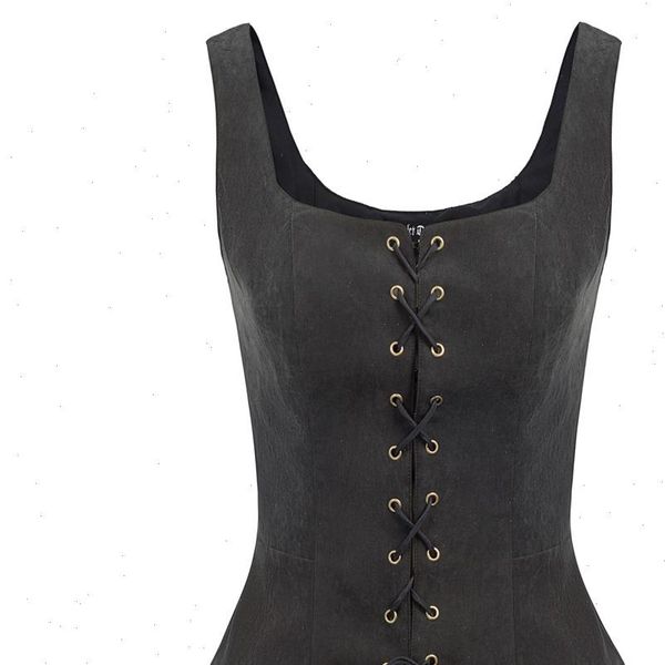 women jacket vintage faux suede square neck u back lace up front coat summer spring retro fitting ladies clothes party coat, Black;brown
women jacket vintage faux suede square neck u back lace up front coat summer spring retro fitting ladies clothes party coat, Black;brown