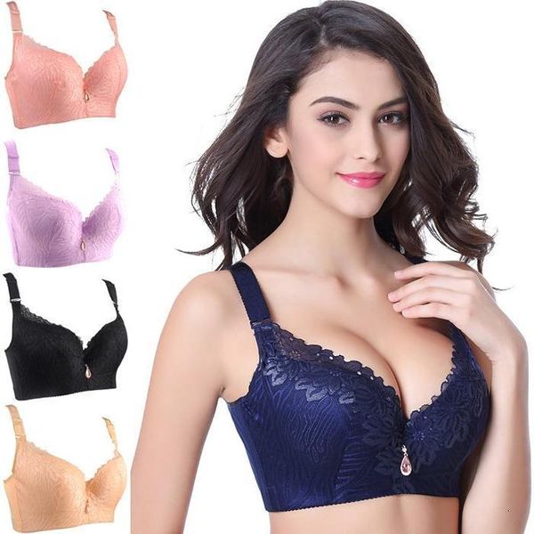 designer plus size bra girl big chest gather fat women underwear black friday 2021 deals, Black;gray 
designer plus size bra girl big chest gather fat women underwear black friday 2021 deals, Black;gray