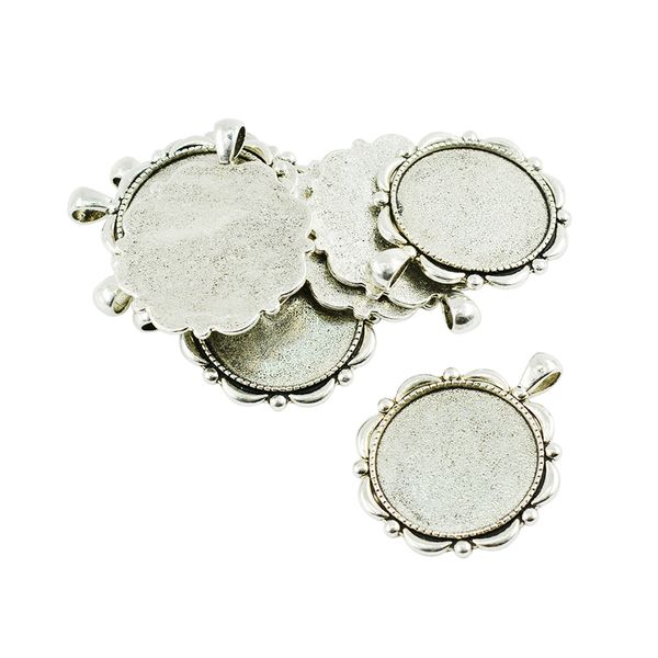 10 piece vintage flower round cabochon settings pendant blanks tray base 30mm, Black
10 piece vintage flower round cabochon settings pendant blanks tray base 30mm, Black