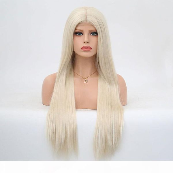 blonde synthetic lace front wigs for women long straight heat resistant hair glueless synthetic fiber platinum blond lace wig with baby hair, Black;brown
blonde synthetic lace front wigs for women long straight heat resistant hair glueless synthetic fiber platinum blond lace wig with baby hair, Black;brown