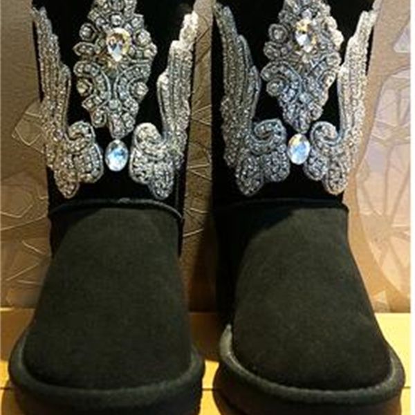 2020 tube snow leather artisanal cotton flat pearl strass women's boots 54cv, Black
2020 tube snow leather artisanal cotton flat pearl strass women's boots 54cv, Black
