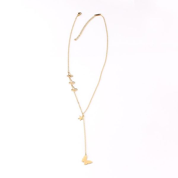 pendant necklaces non-fade stainless steel butterfly star gold silver color tassel necklace women choker pendants suspension femme chain
pendant necklaces non-fade stainless steel butterfly star gold silver color tassel necklace women choker pendants suspension femme chain