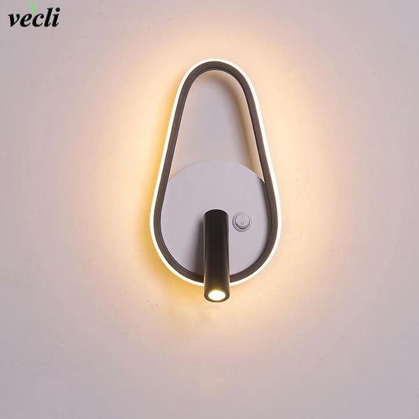 nordic led wall lamp with switch 3w spotligh 9w backlight rotation sconce indoor wall light for home bedroom bedside light
nordic led wall lamp with switch 3w spotligh 9w backlight rotation sconce indoor wall light for home bedroom bedside light